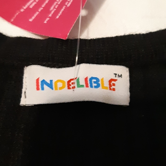 Woman's Short Jersey knit Dress, Long Sleeves, Red And Black Size Medium - Picture 12 of 14